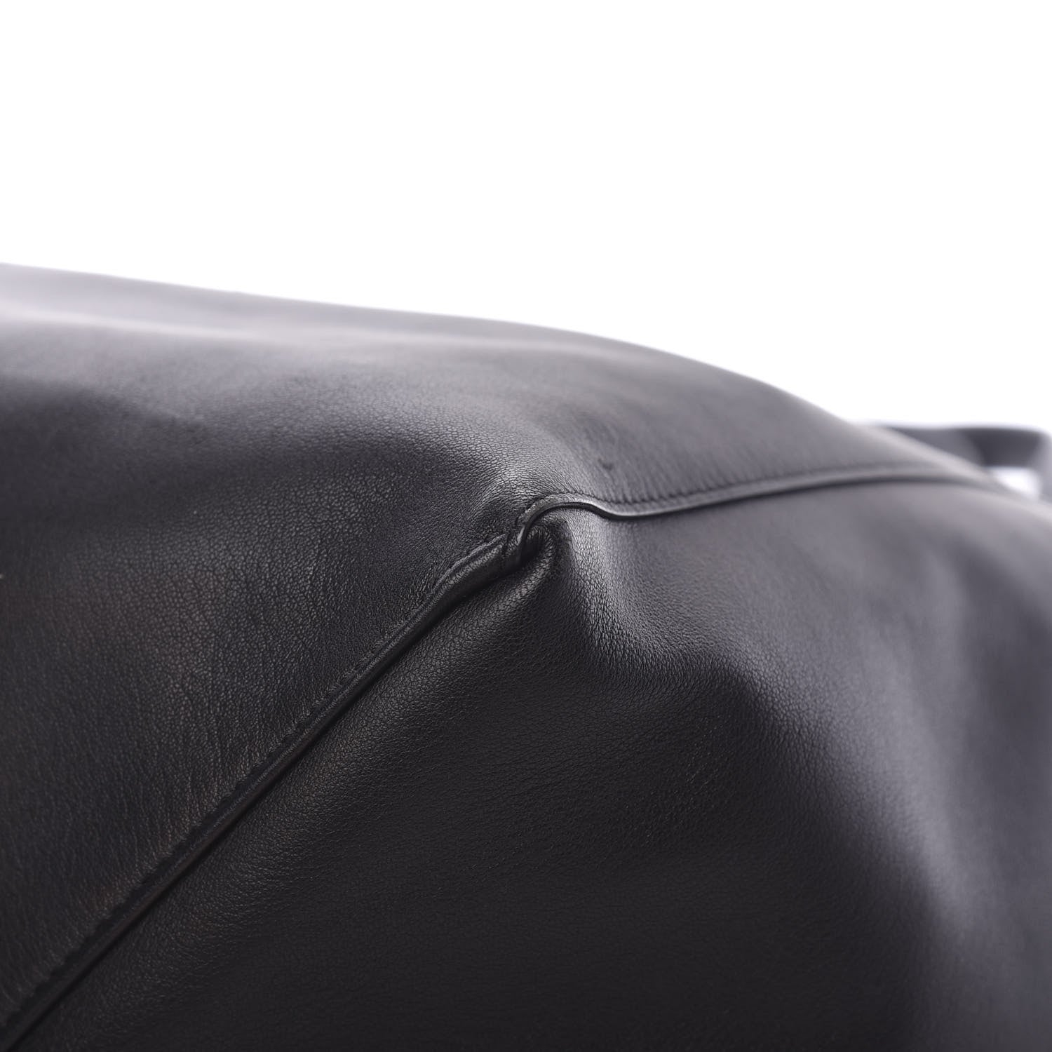 Celine Lambskin Horizontal Cabas Black 10 of 18