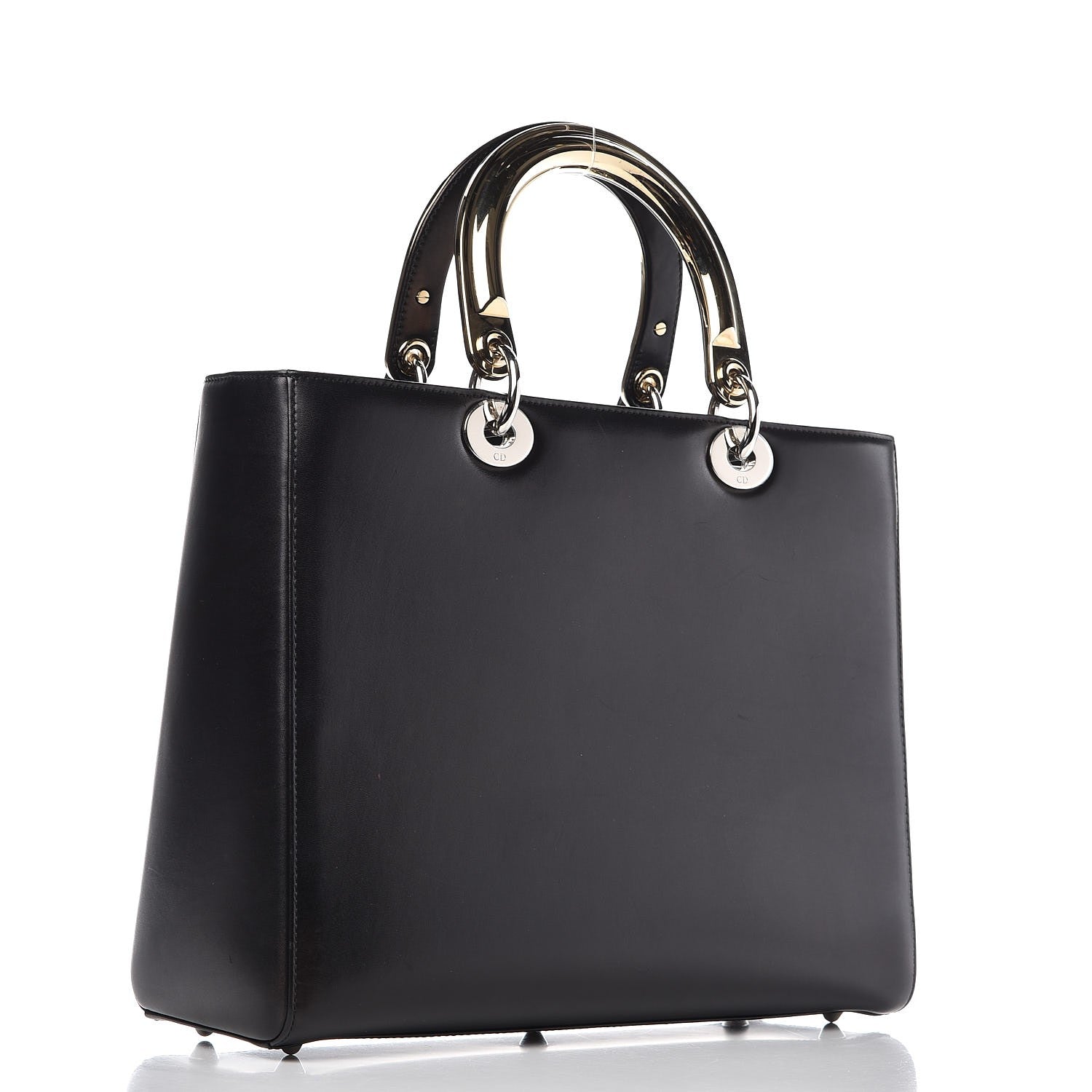 Christian Dior Smooth Calfskin Large Lucky Badges Lady Dior Black 3 of 10