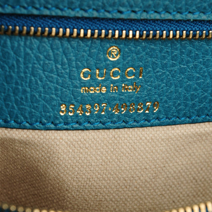 Gucci Dollar Calfskin Medium Swing Tote Marine Deep Cobalt 7 of 7