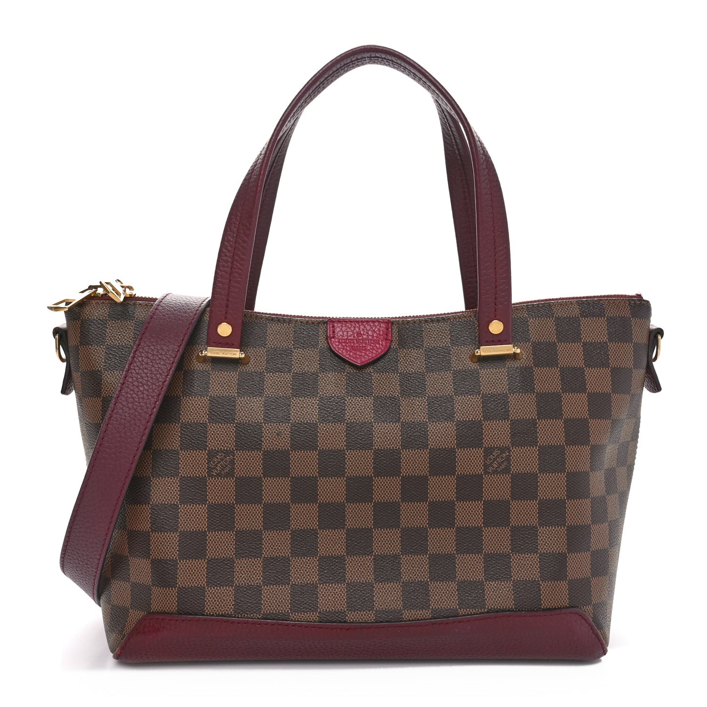 Damier Ebene Cuir Taurillon Hyde Park Fuchsia