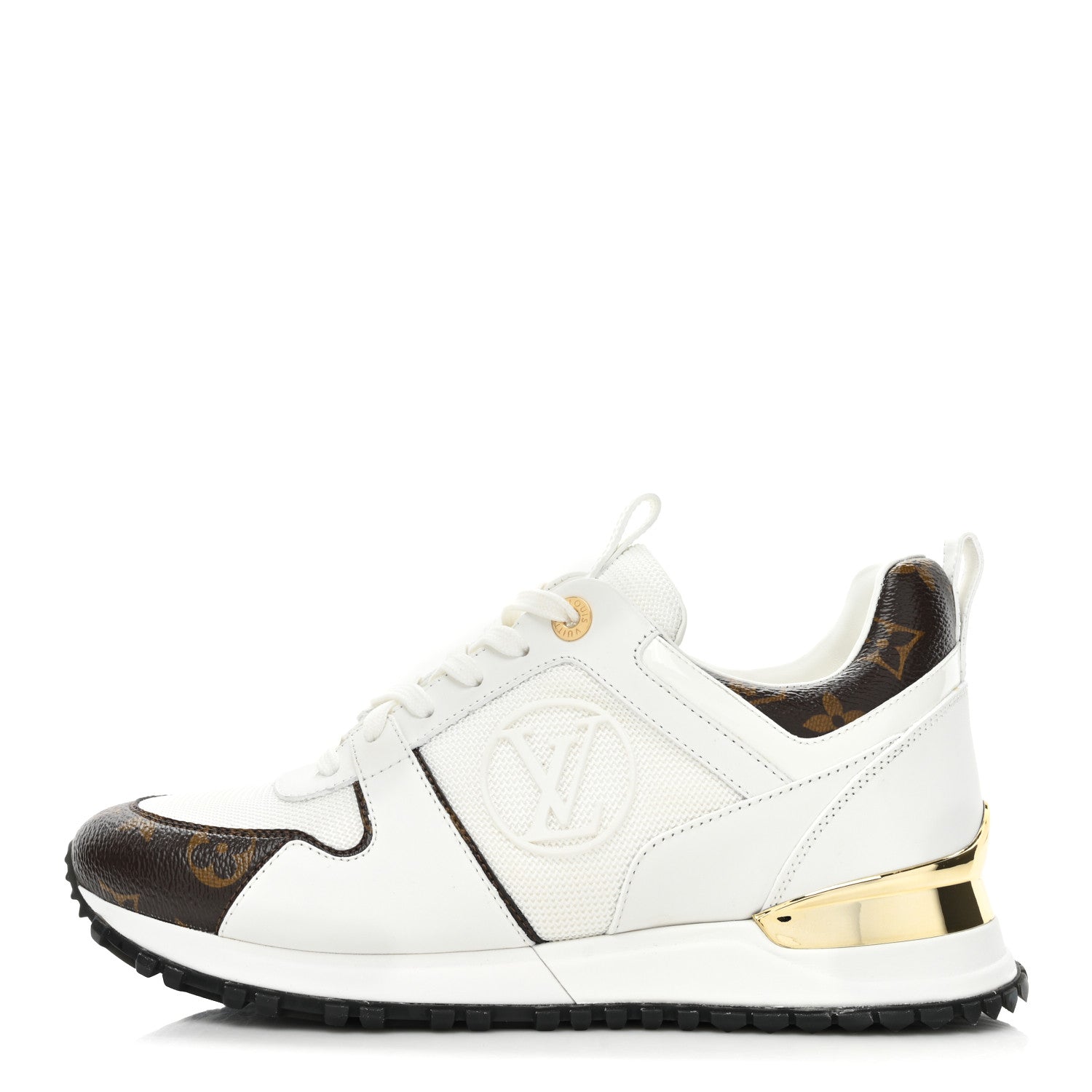 Louis Vuitton Calfskin Monogram Run Away Sneakers 38 White 1 of 10
