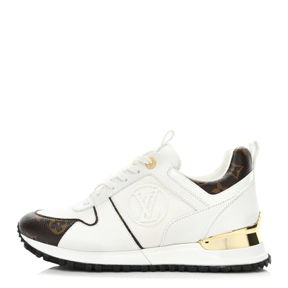 Louis Vuitton Calfskin Monogram Run Away Sneakers 38 White 1 of 10