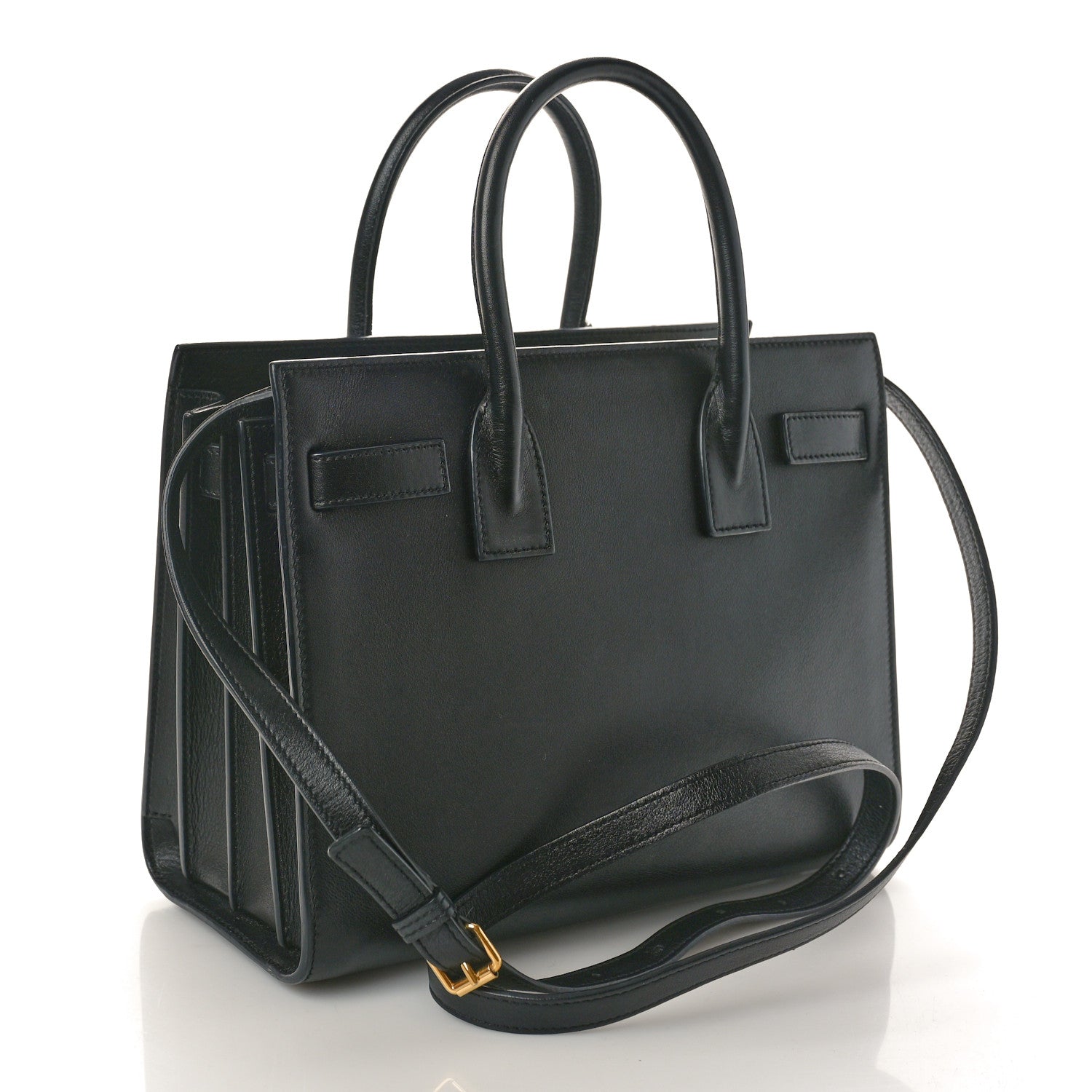 Saint Laurent Calfskin Love Patchwork Baby Sac De Jour Black 3 of 15