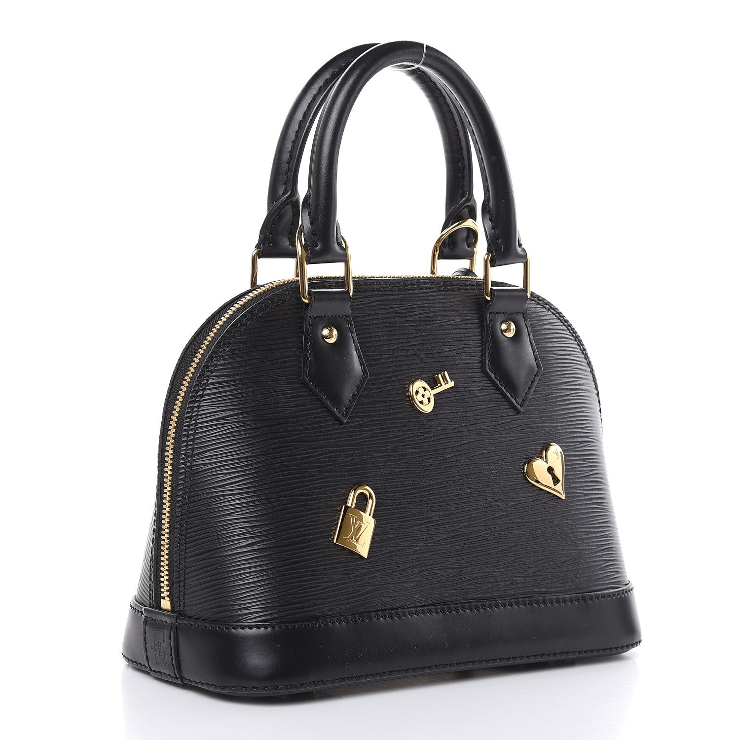 Louis Vuitton Epi Love Lock Alma BB Black 3 of 14
