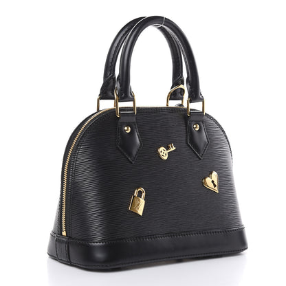 Louis Vuitton Epi Love Lock Alma BB Black 3 of 14