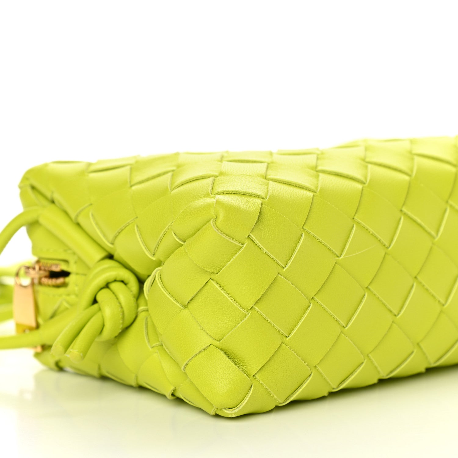 Bottega Veneta Nappa Intrecciato Mini Loop Camera Bag Acid Kiwi 8 of 9