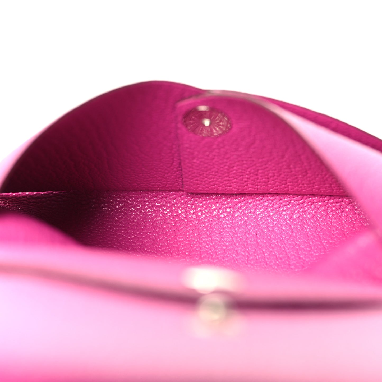 Chevre Mysore Calvi Duo Card Case Rose Pourpre