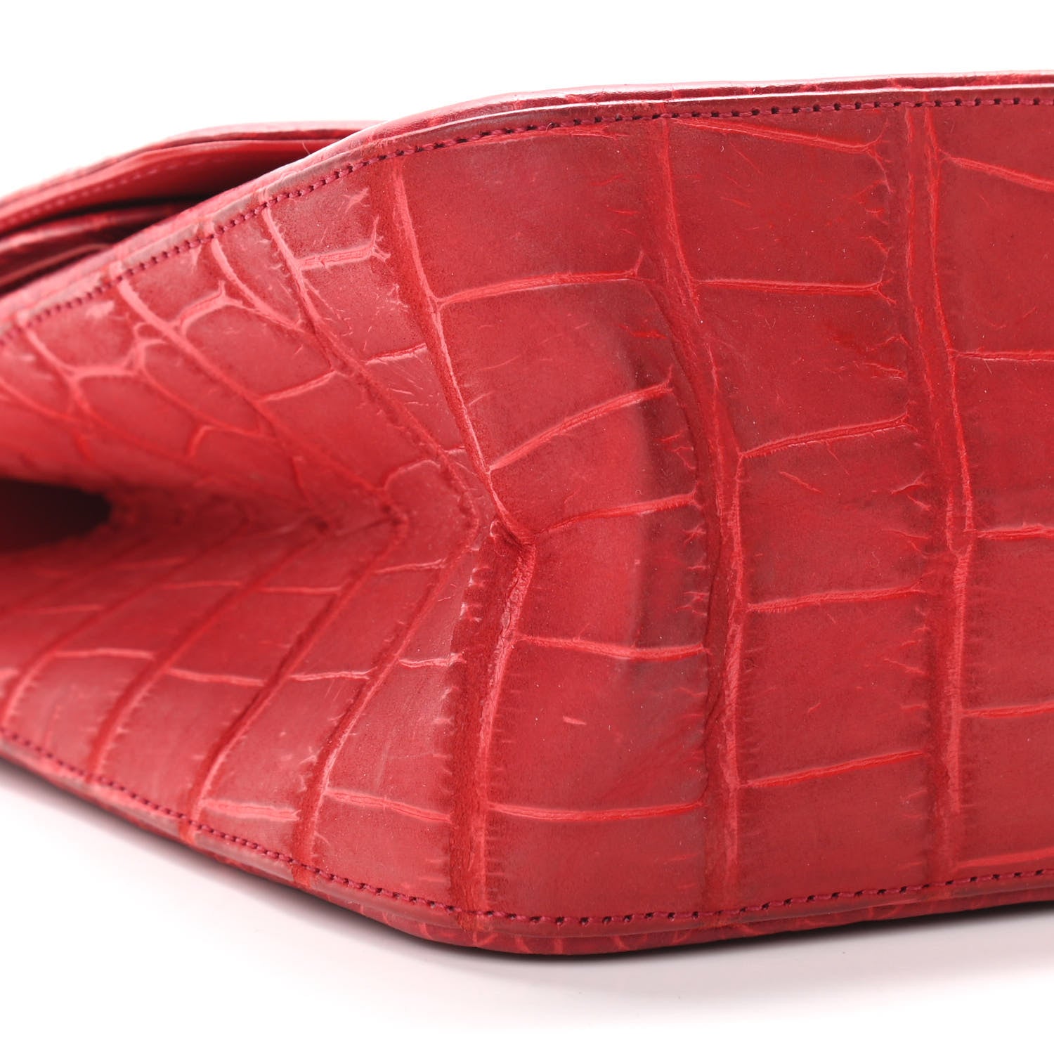 Chanel Crocodile 2.55 Reissue 227 Flap Red 9 of 12