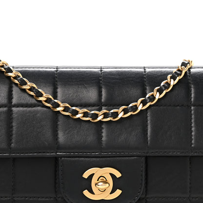 Chanel Lambskin East West Chocolate Bar Flap Black 9 of 11
