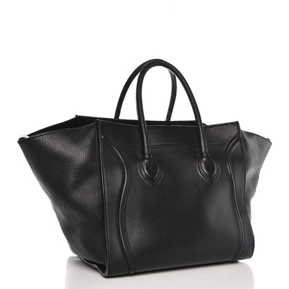 Celine Supple Calfskin Medium Phantom Luggage Black 3 of 13