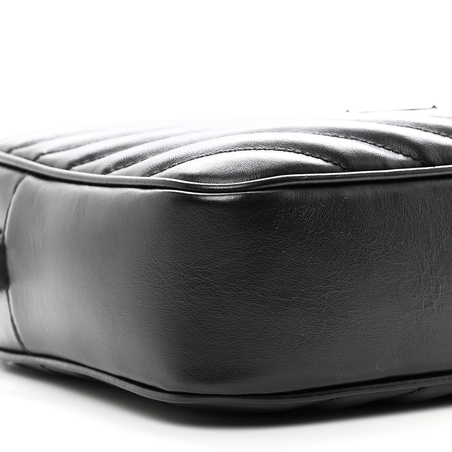 Calfskin Matelasse Monogram Monochrome Lou Camera Bag Black