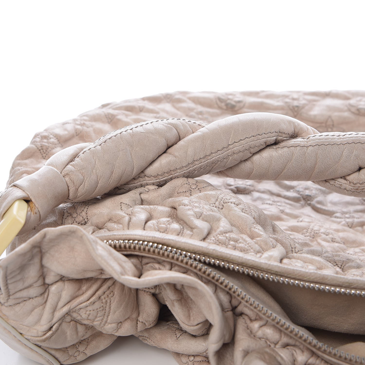 Louis Vuitton Lambskin Olympe Nimbus GM Ecru 10 of 13