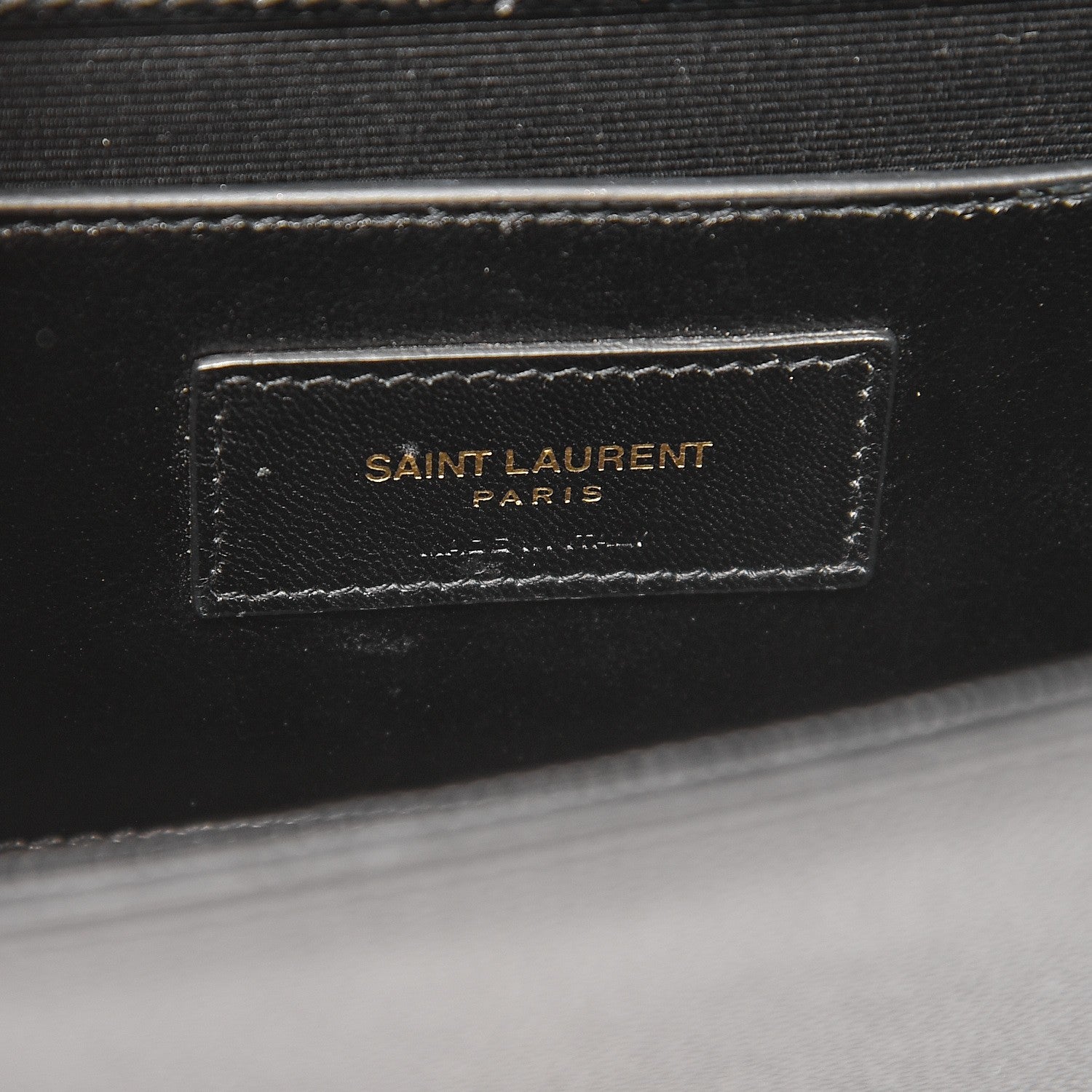 Saint Laurent Grain De Poudre Classic Monogram Kate Clutch Black 7 of 7