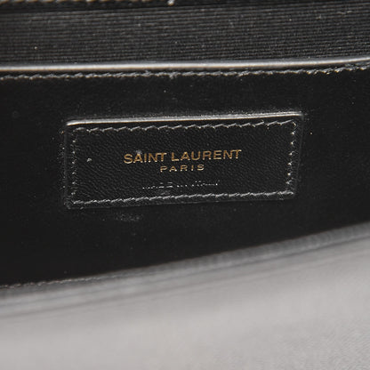 Saint Laurent Grain De Poudre Classic Monogram Kate Clutch Black 7 of 7