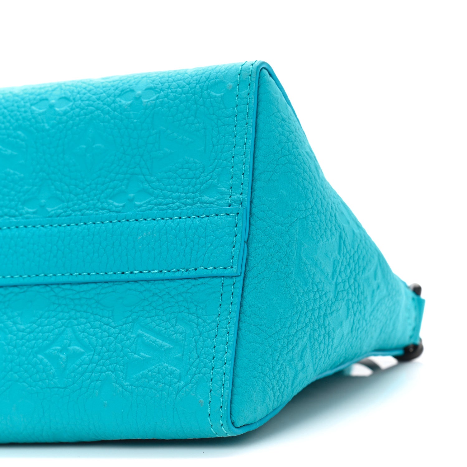 Louis Vuitton Taurillon Monogram Triangle Messenger Turquoise 9 of 9