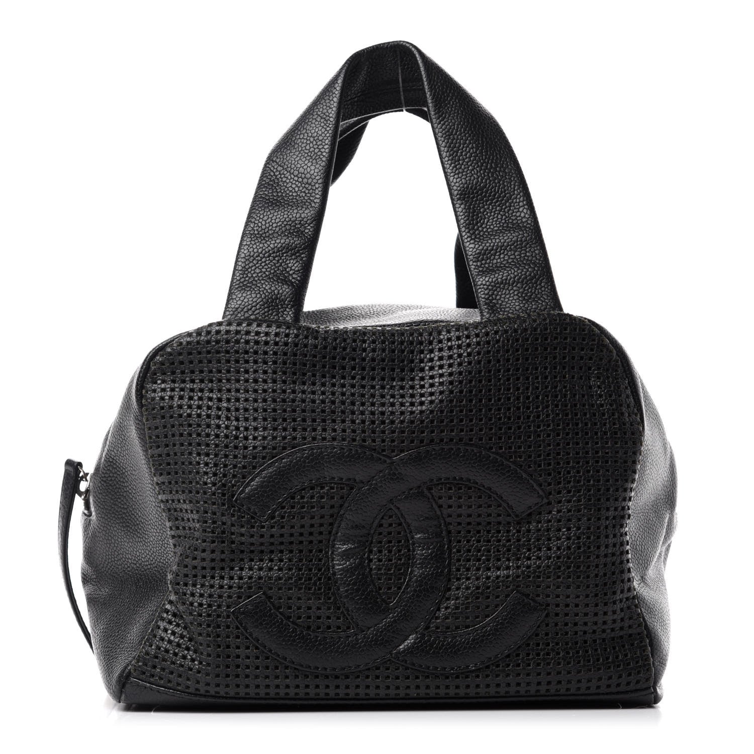 Chanel Caviar Perforated Bowler Black 1 of 10