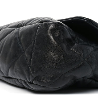 Chanel Goatskin Quilted Maxi Chanel 19 Flap Black 10 of 10