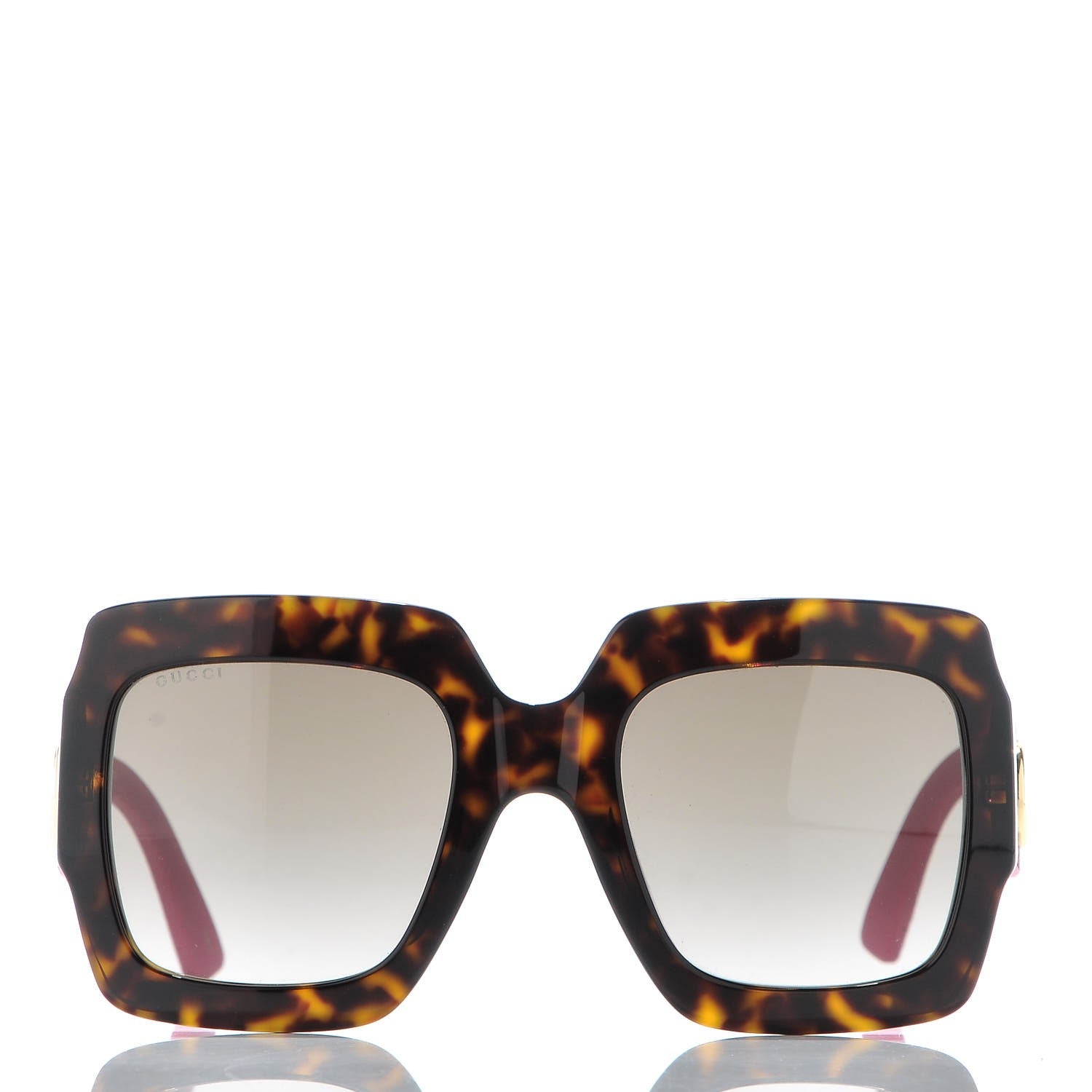 Gucci Square Frame GG0102S Sunglasses Glitter Pink Multi 2 of 9