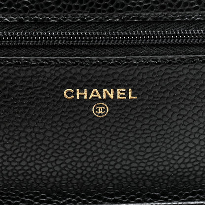 Chanel Caviar Quilted Wallet on Chain WOC Black 6 of 11