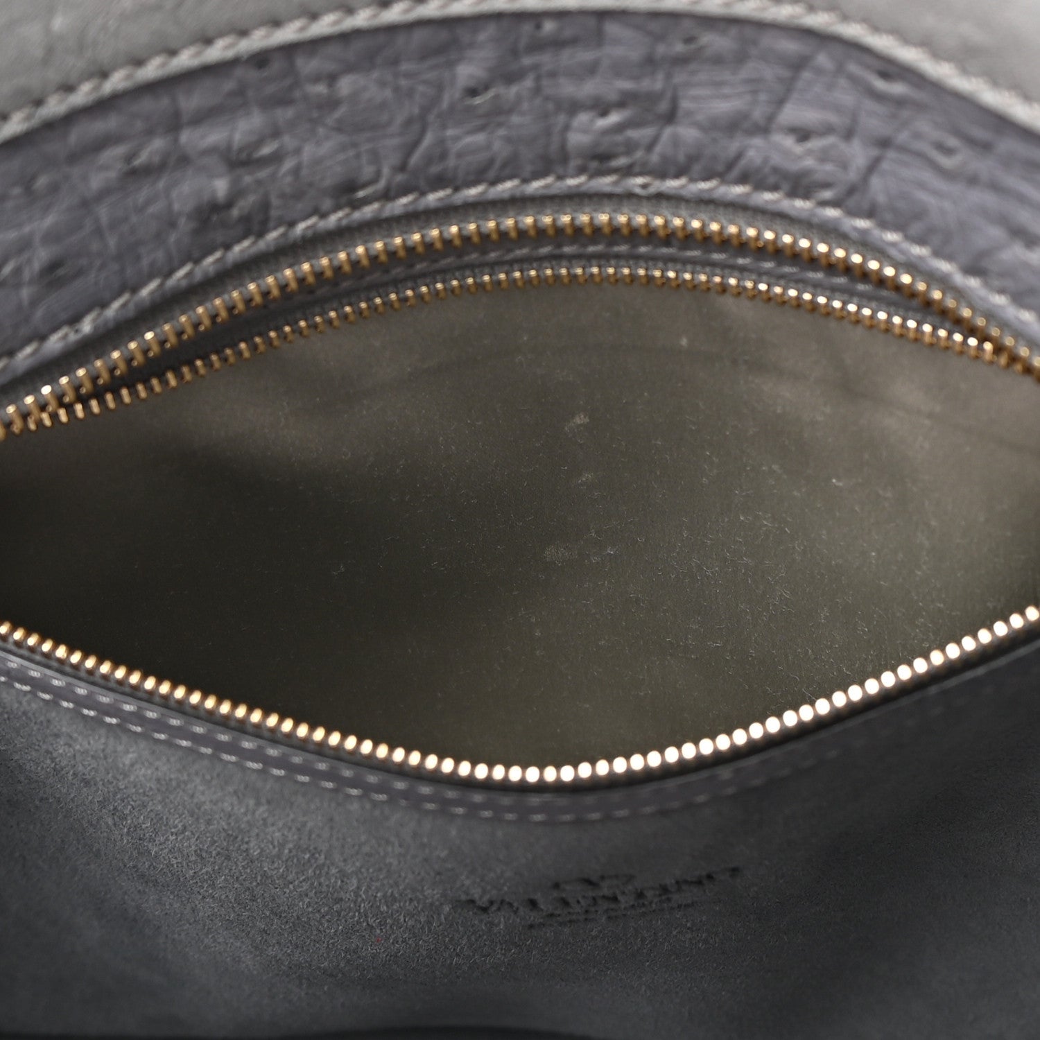 Valentino Garavani Ostrich To Be Cool Tote Grigio Perla 10 of 16