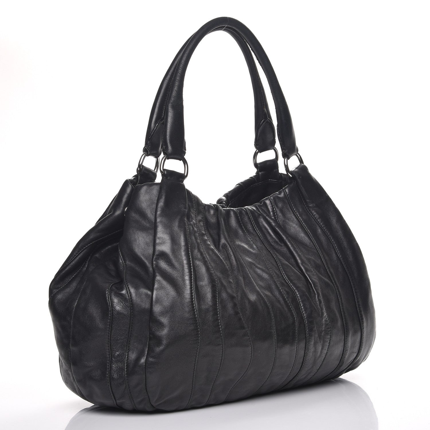 Prada Nappa Mordore Stripes Bag Nero Black 3 of 13