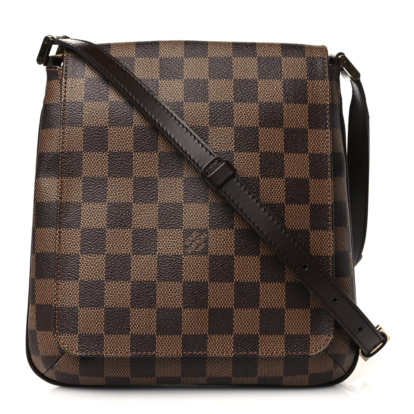 Damier Ebene Musette Salsa Long Strap