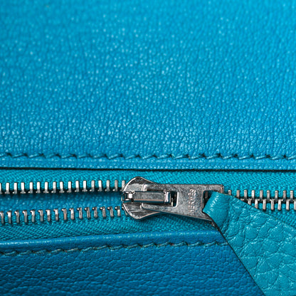 Hermes Taurillon Clemence Birkin 30 Bleu Izmir 18 of 36