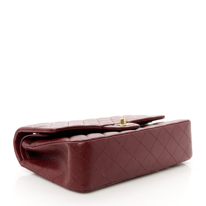 Chanel Caviar Quilted Medium Double Flap Burgundy 4 of 12