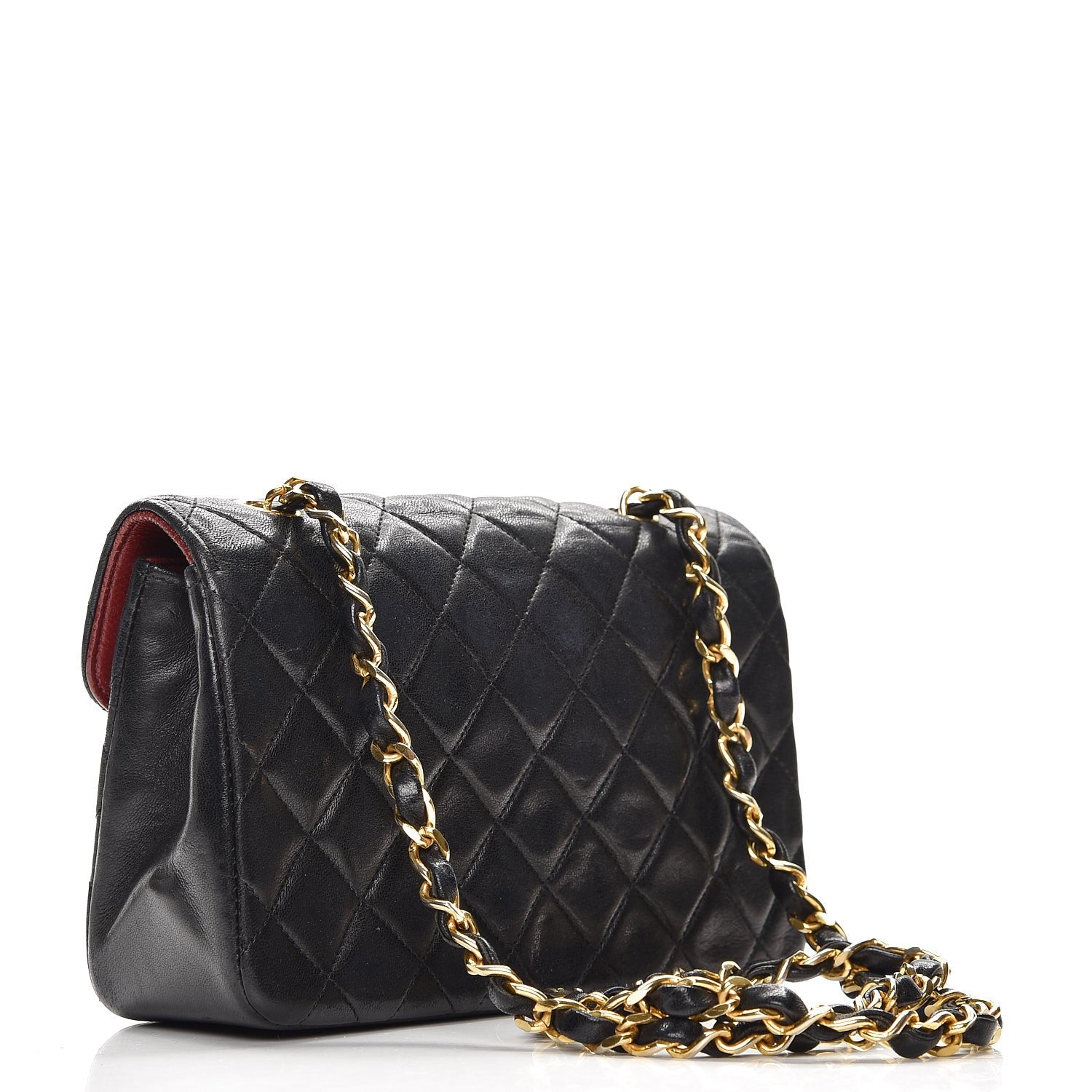 Chanel Lambskin Quilted Mini Flap Black 3 of 7