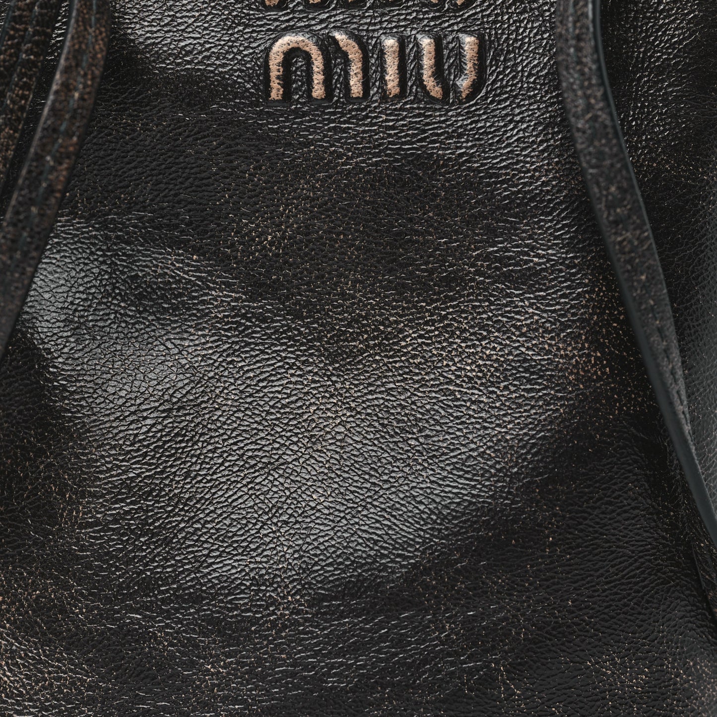 Distressed Nappa Pouch Coffee