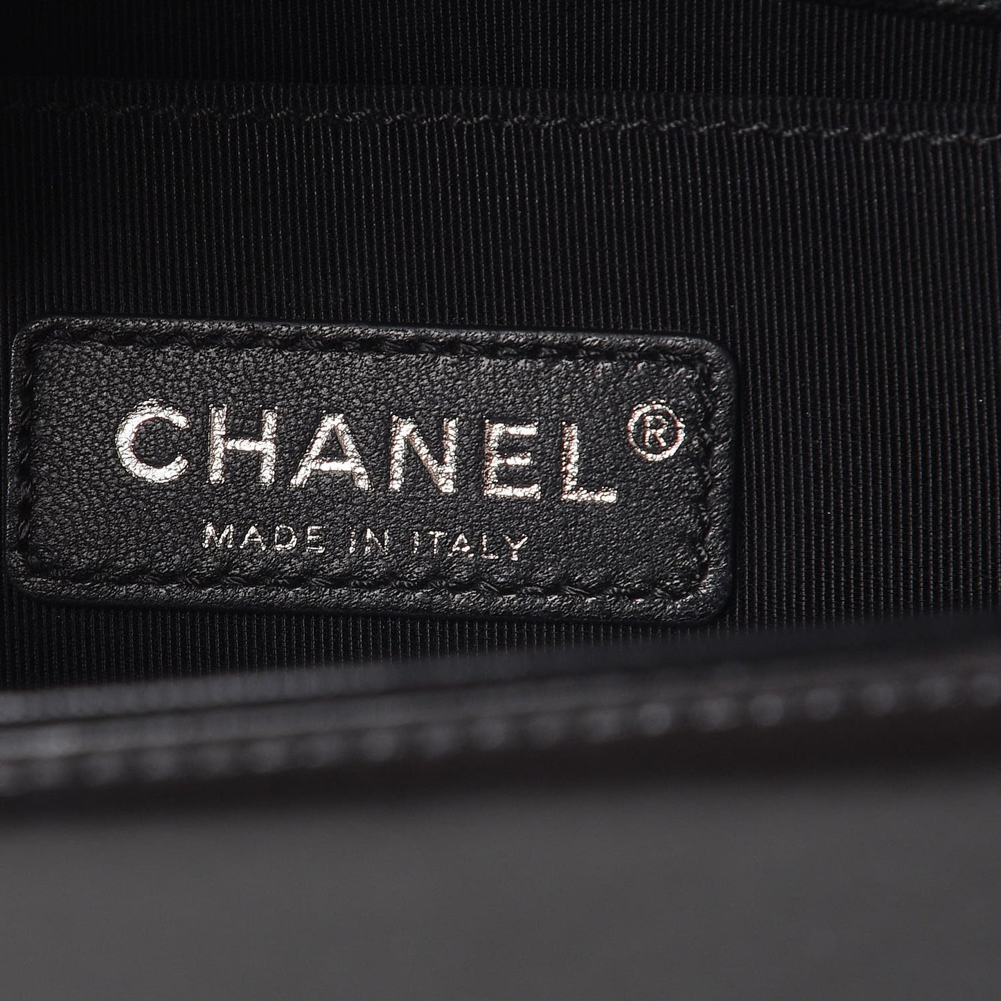 Lambskin Quilted Medium Boy Flap Black