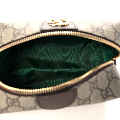 Gucci Soft GG Supreme Monogram Calfskin Medium Ophidia Cosmetic Case Beige Ebony New Acero 5 of 11