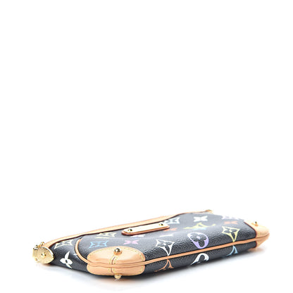 Louis Vuitton Monogram Multicolor Pochette Milla MM Black 4 of 11