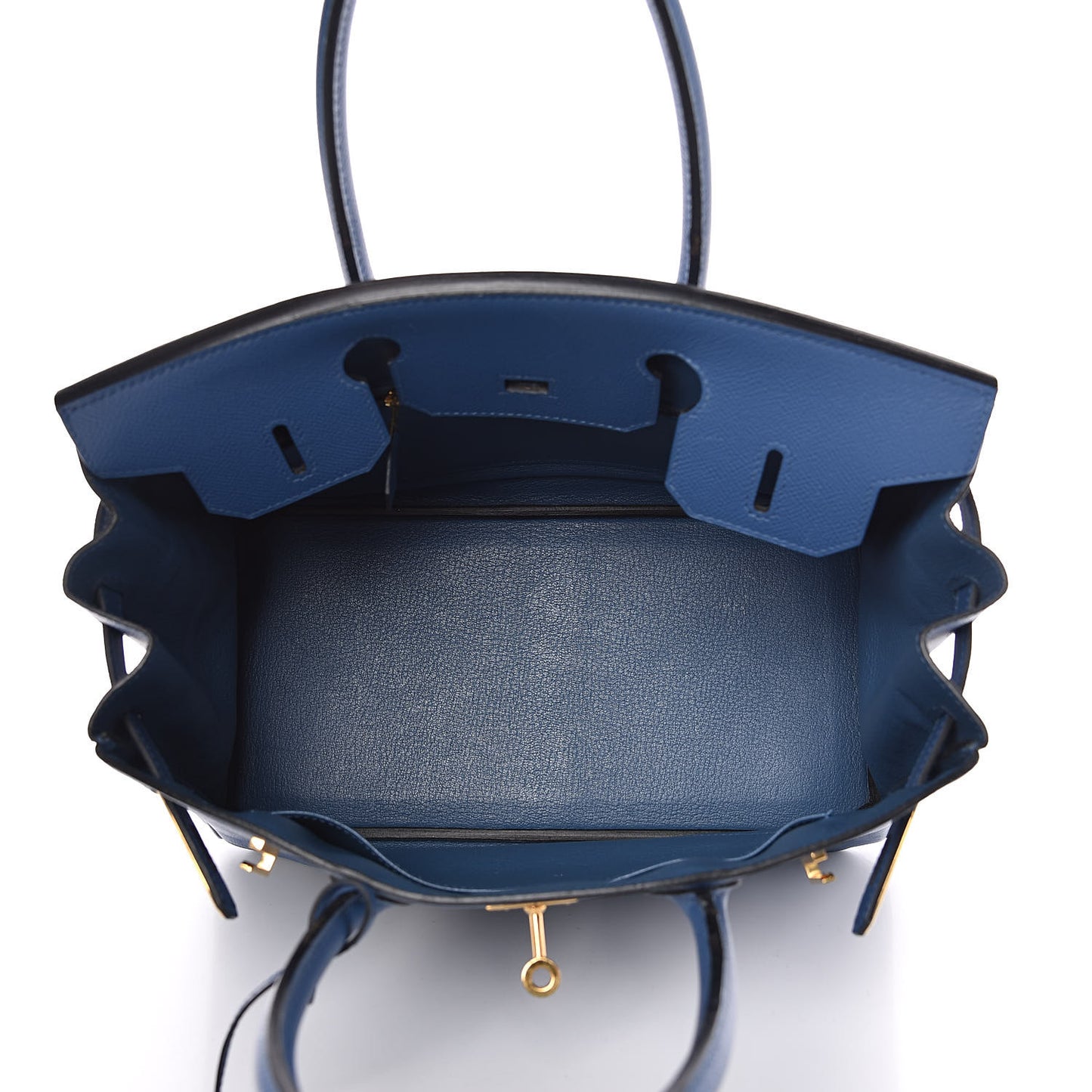 Epsom Birkin 30 Bleu