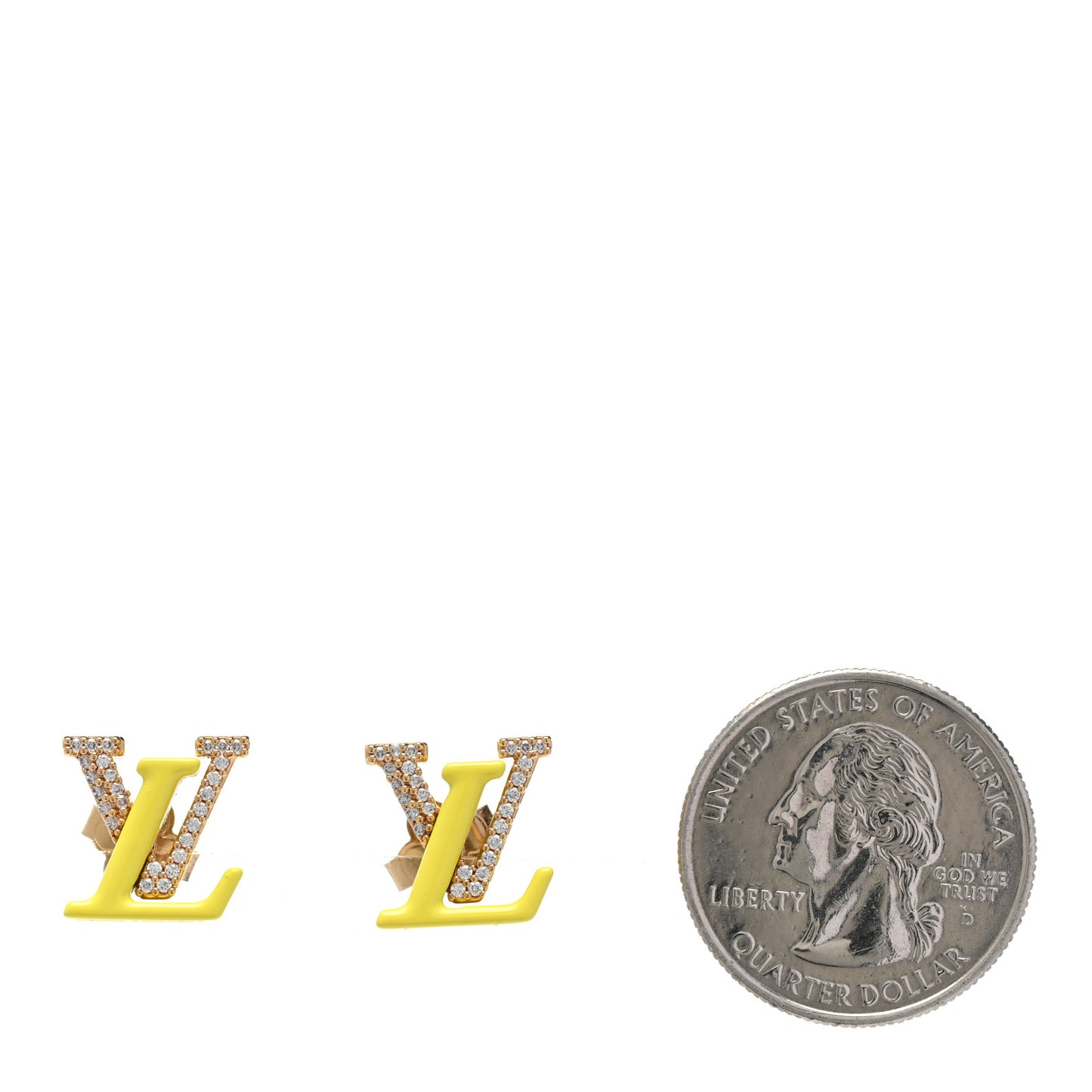 Crystal LV Iconic Sweety Earrings Yellow