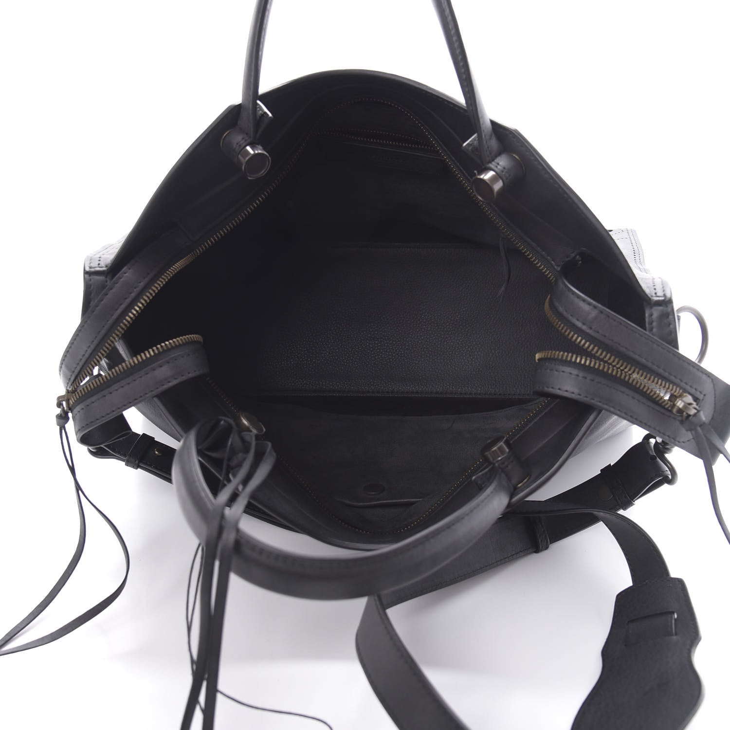 Balenciaga Veau Soyeux Perforated Blackout Hardware City Black 5 of 10