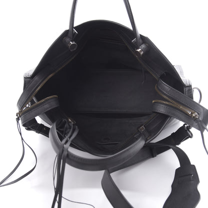 Balenciaga Veau Soyeux Perforated Blackout Hardware City Black 5 of 10