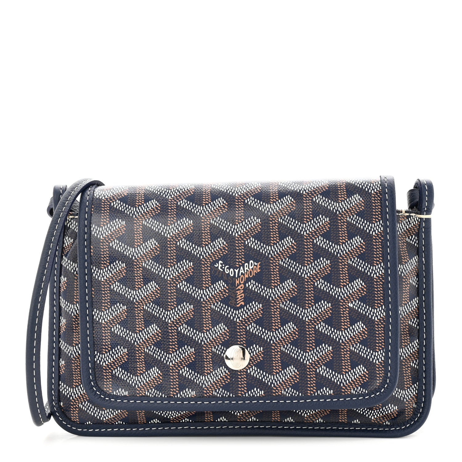 Goyard Goyardine Plumet Wallet Clutch Navy 1 of 11