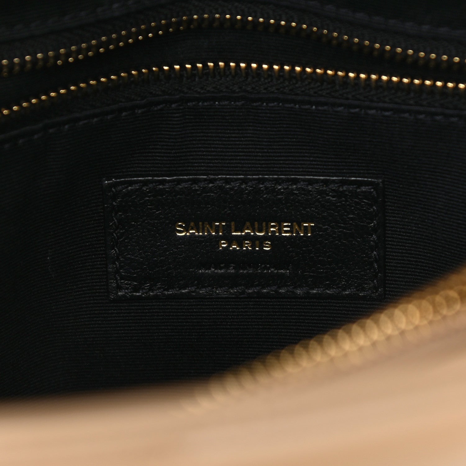 Saint Laurent Calfskin Y Quilted Monogram Medium Loulou Chain Satchel Dark Beige 6 of 11