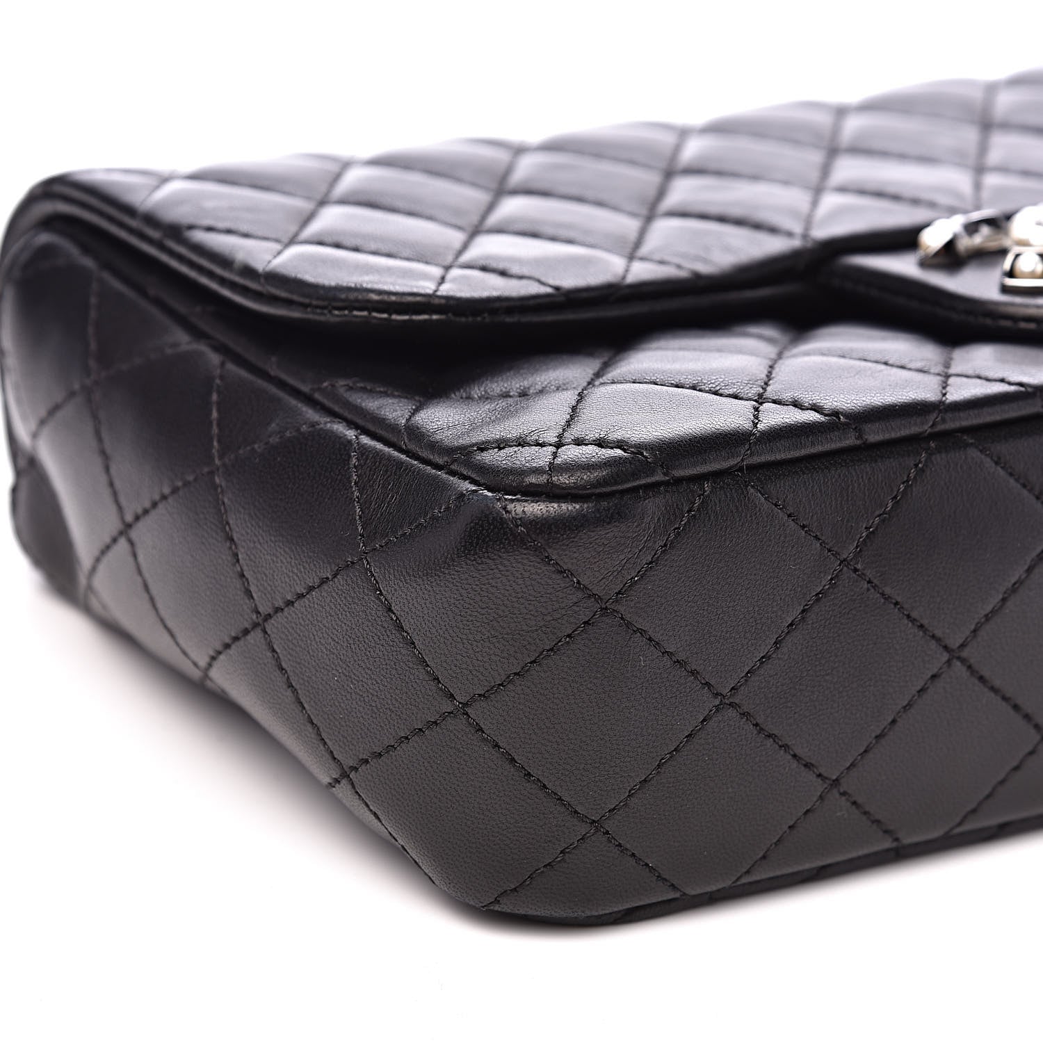 Chanel Lambskin Quilted Medium Westminster Pearl Flap Black 8 of 17