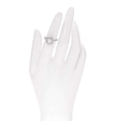 Tiffany Platinum Diamond 1.10ct Soleste Cushion Cut Double Halo Engagement Ring 49 4.75 2 of 7