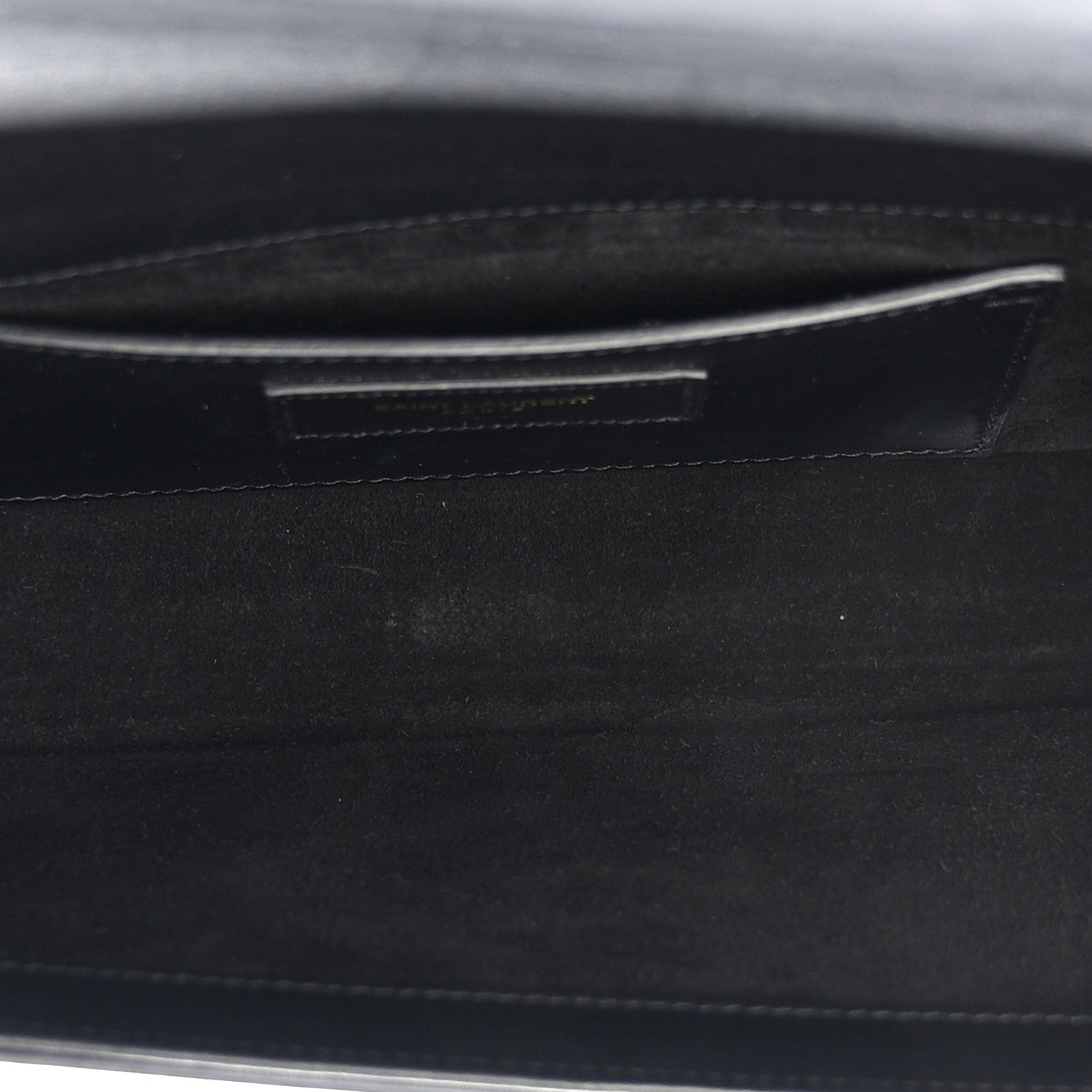 Saint Laurent Calfskin Classic Monogram Tassel Clutch Black 5 of 7