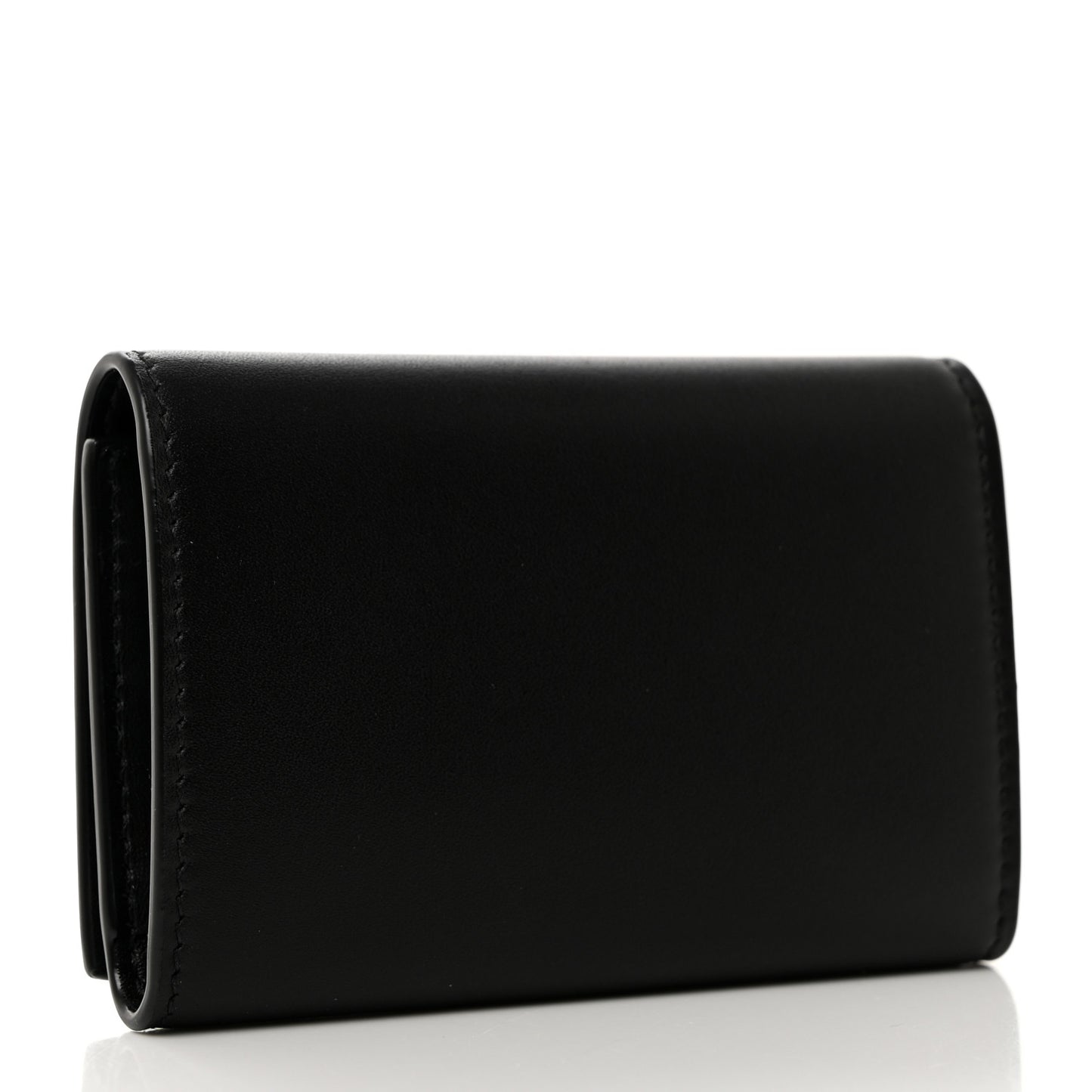 Calfskin Key Holder Pouch Black