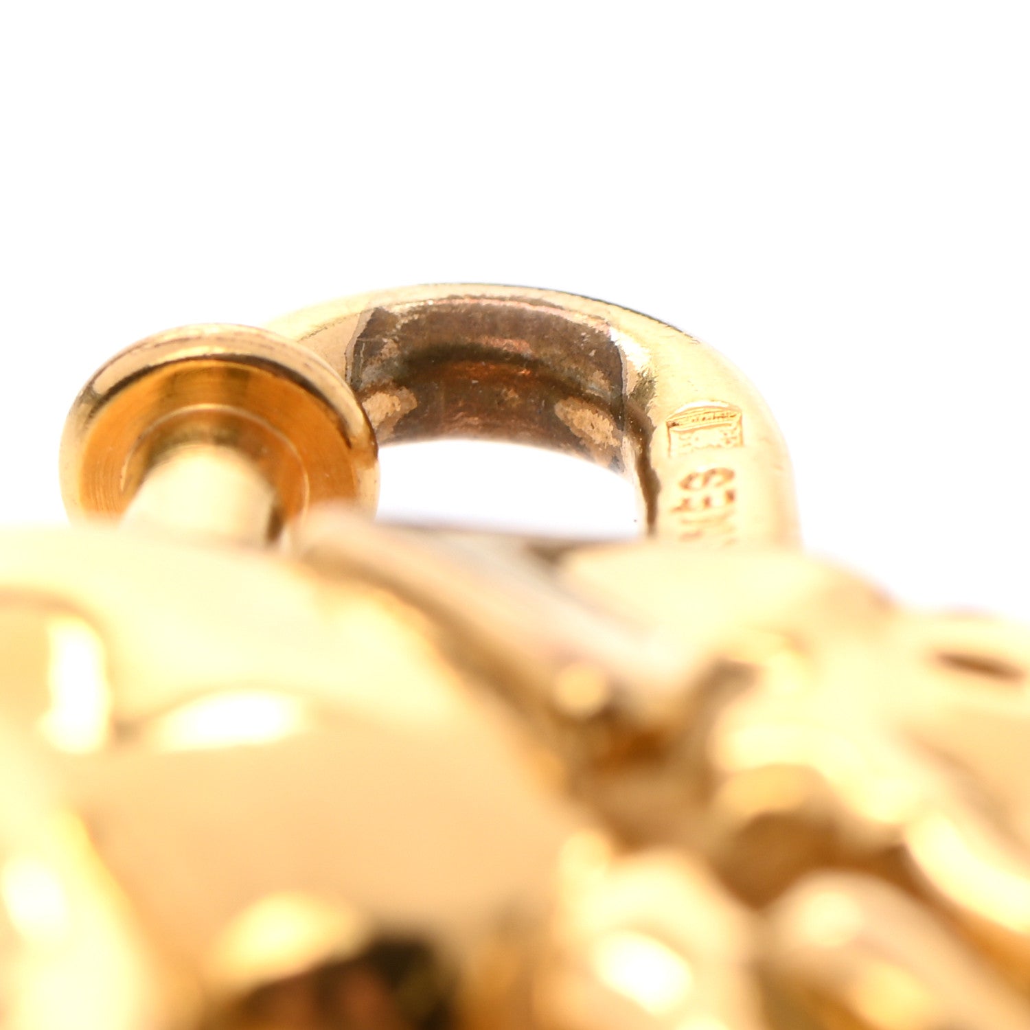 Hermes Permabrass Elephant Cadena Lock Gold 5 of 5