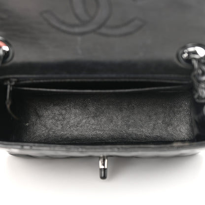 Chanel Patent Calfskin Quilted Mini Square Flap So Black 5 of 18