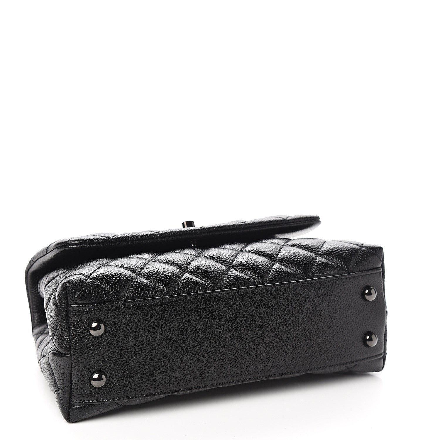 Chanel Caviar Quilted Mini Coco Handle Flap So Black 3 of 10