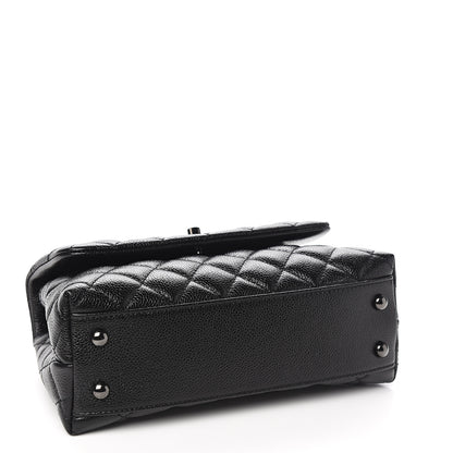 Chanel Caviar Quilted Mini Coco Handle Flap So Black 3 of 10