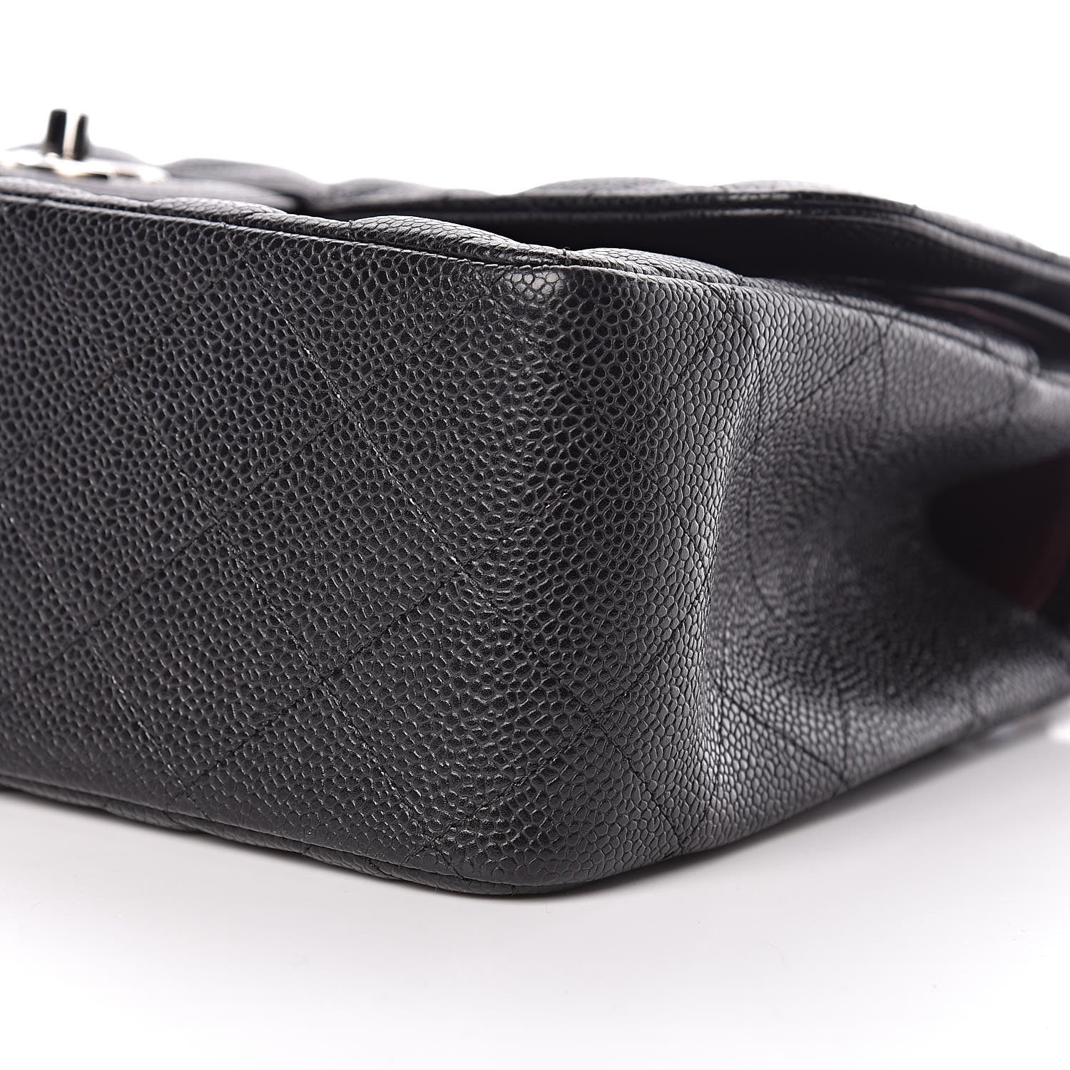 Chanel Caviar Quilted Jumbo Double Flap Black 9 of 10