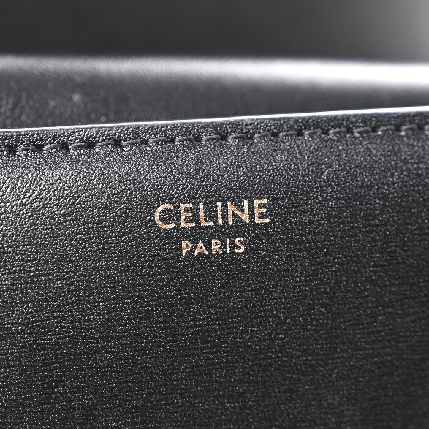 Shiny Calfskin Small Triomphe Wallet Black