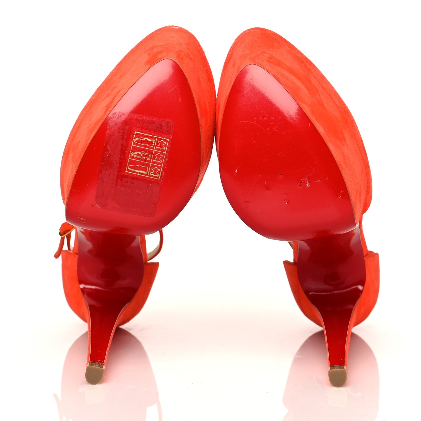 Suede Amyada 160 Platform Sandal 38.5 Orange